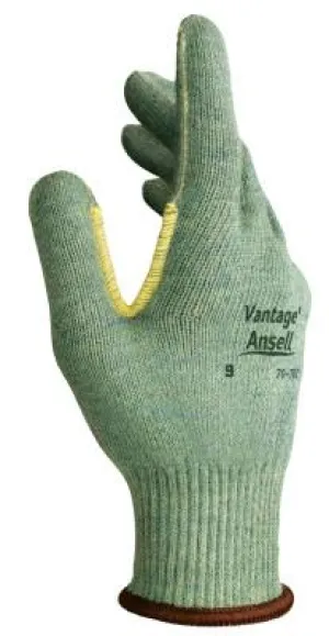 Ansell Vantage Heavy Cut Protection Gloves, Size 10, Mint, Knitted, 70-761-10