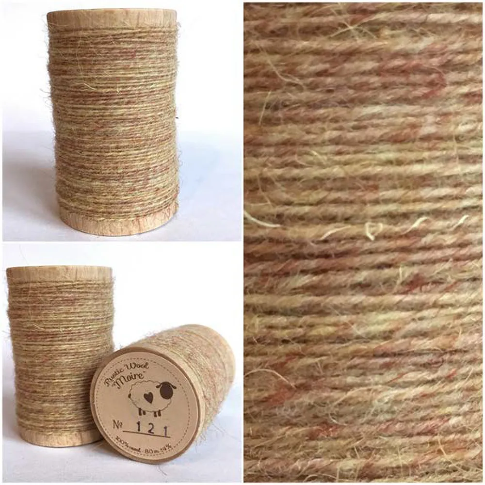 APRICOT Hand Dyed YARD Wool Fabric for Wool Applique and Rug Hooking