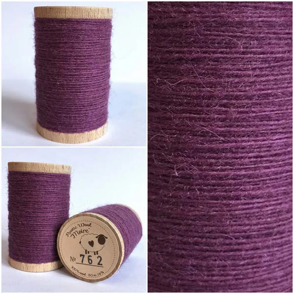 BOYSENBERRY Hand Dyed Fat EIGHTH Wool Fabric for Wool Applique and Rug Hooking