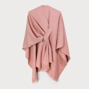 Caracol Solid Wrap Shawl w/ Loop 6180-PNK Pink