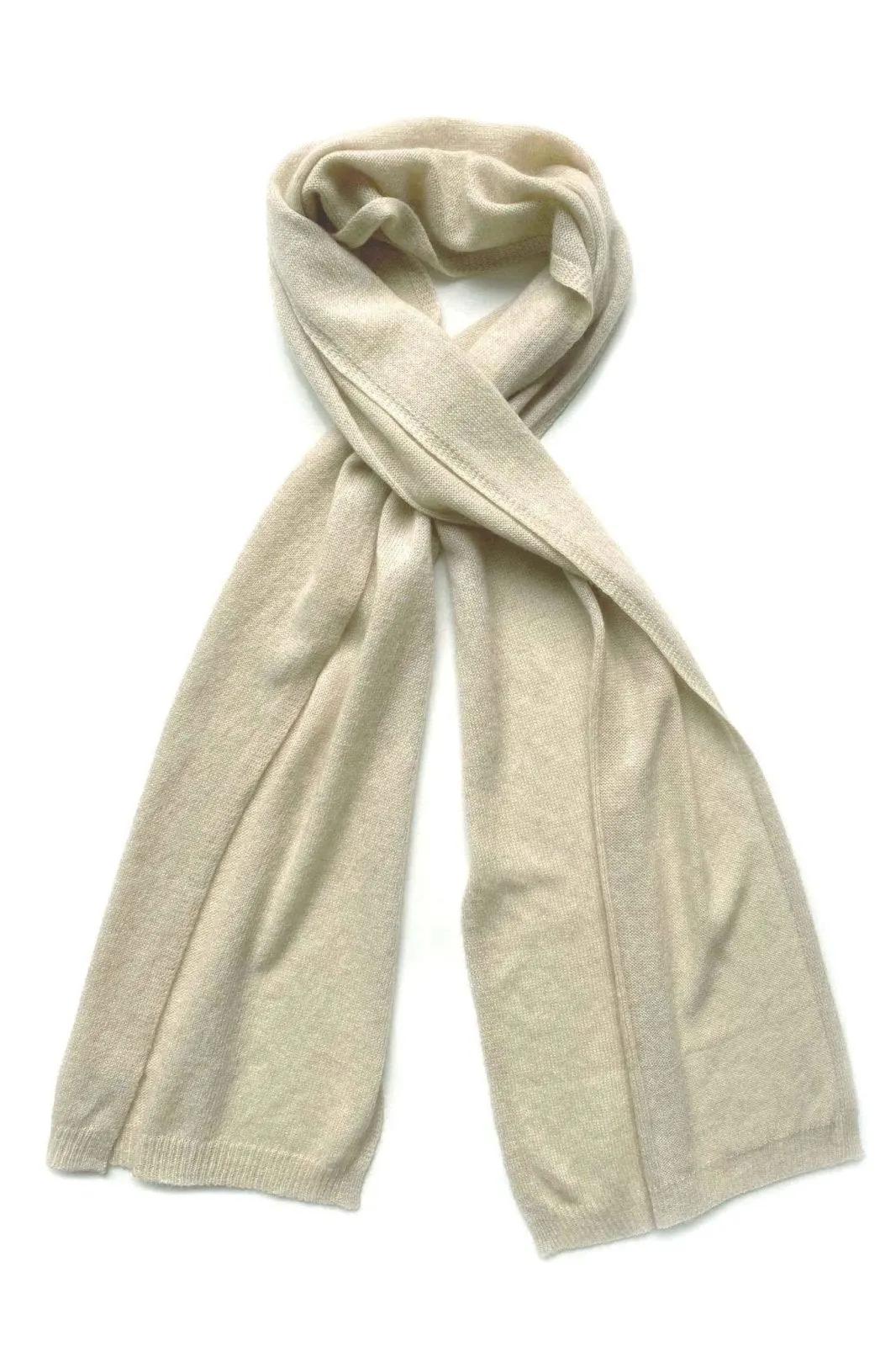 Cashmere scarf in beige for women