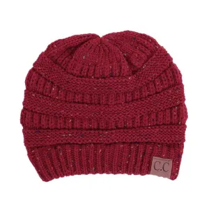 C.C. Speckled Beanie Burgundy