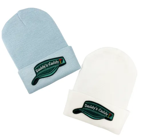 Daddy's Caddy - WHITE or Blue Newborn Boy Golf Caddy Visor - Sports Hospital Hat