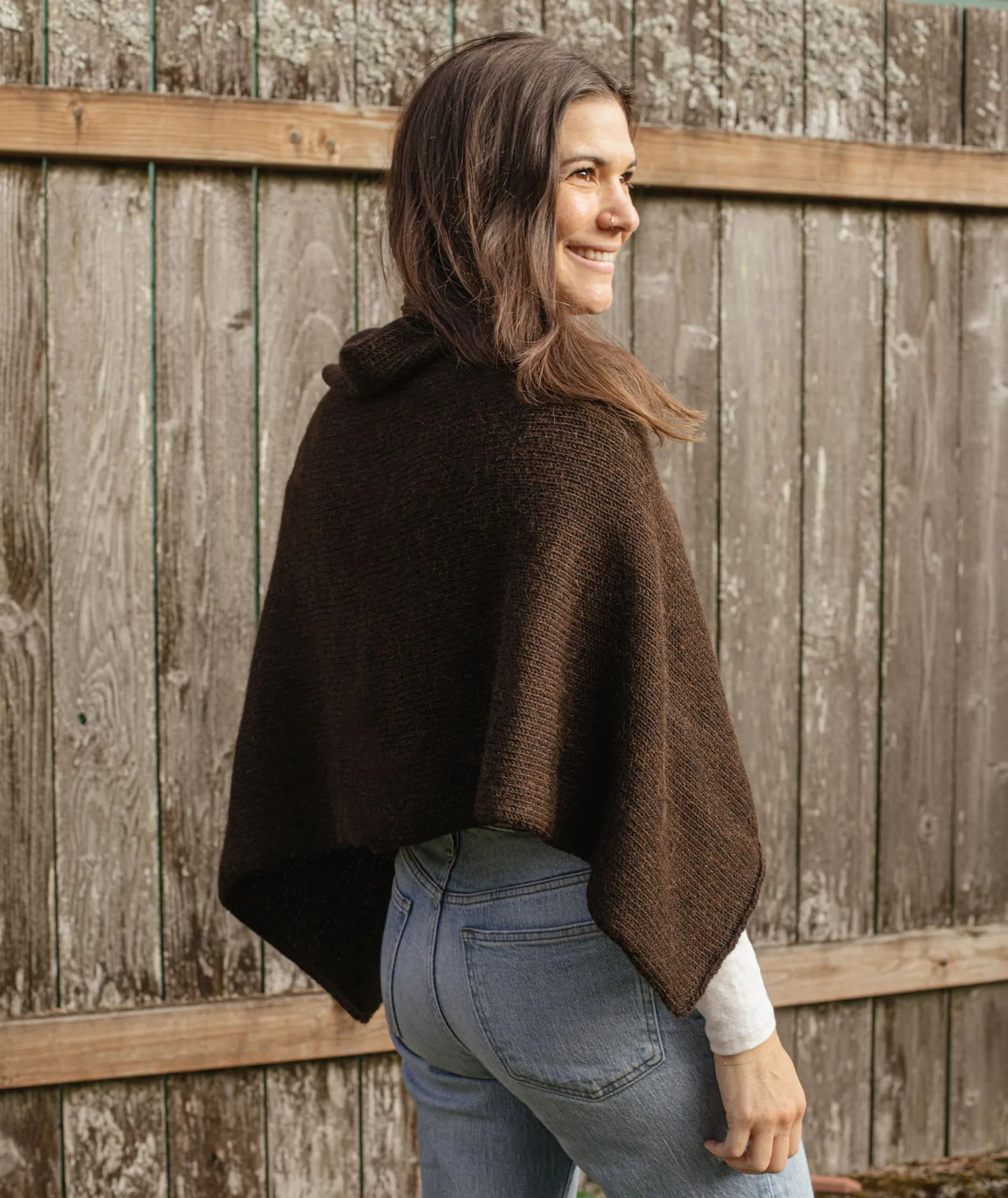 Easy Folded Poncho Using Berroco Ultra Alpaca