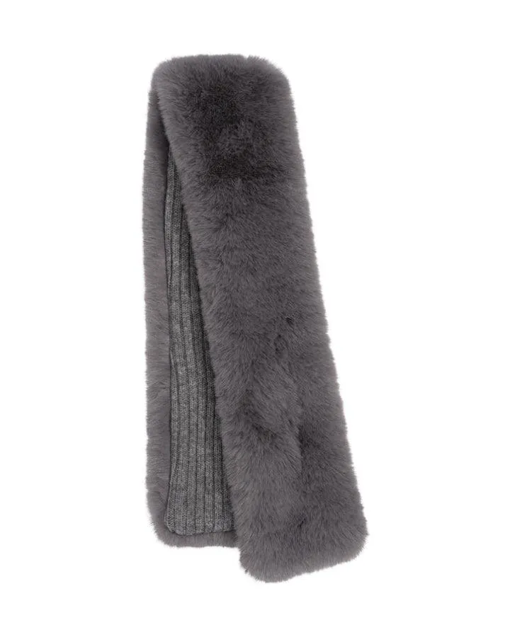 Faux Fur Pull Through Scarf