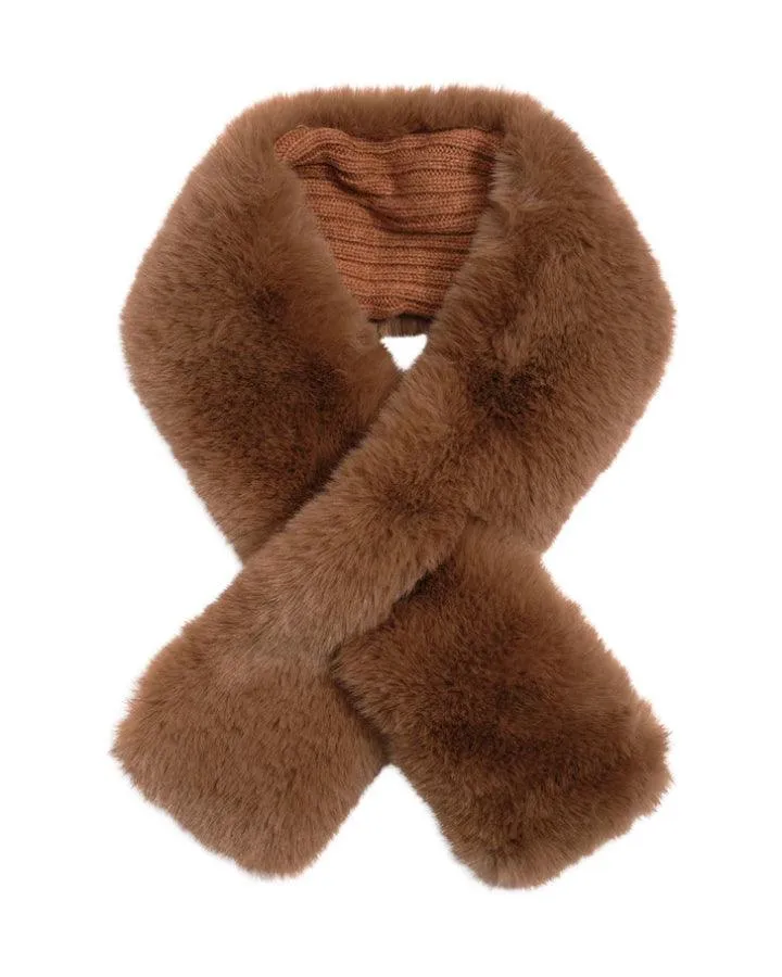 Faux Fur Pull Through Scarf