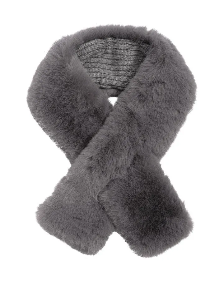 Faux Fur Pull Through Scarf