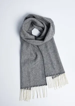 Foxford Cashmere Lambswool Scarf | Charcoal