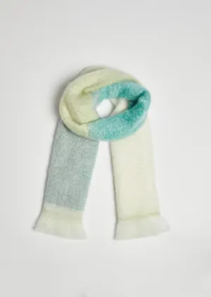 Foxford Giant Mohair Scarf | Green Lime