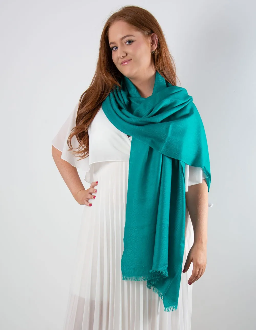 Green Cashmere Pashmina