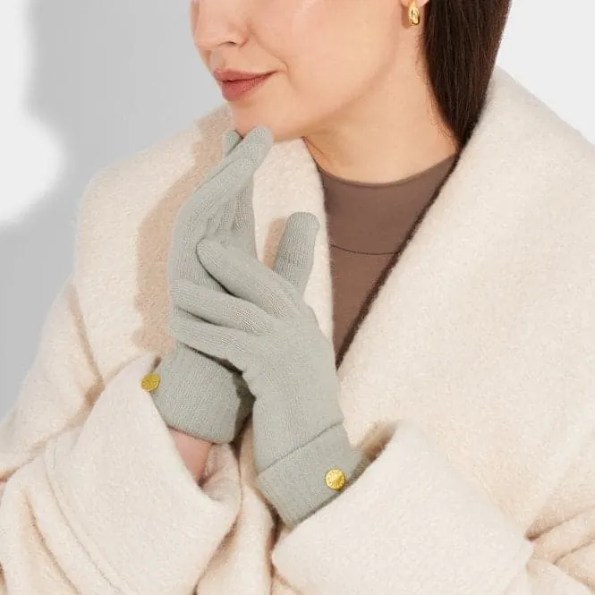 Grey Knitted Gloves KLS534