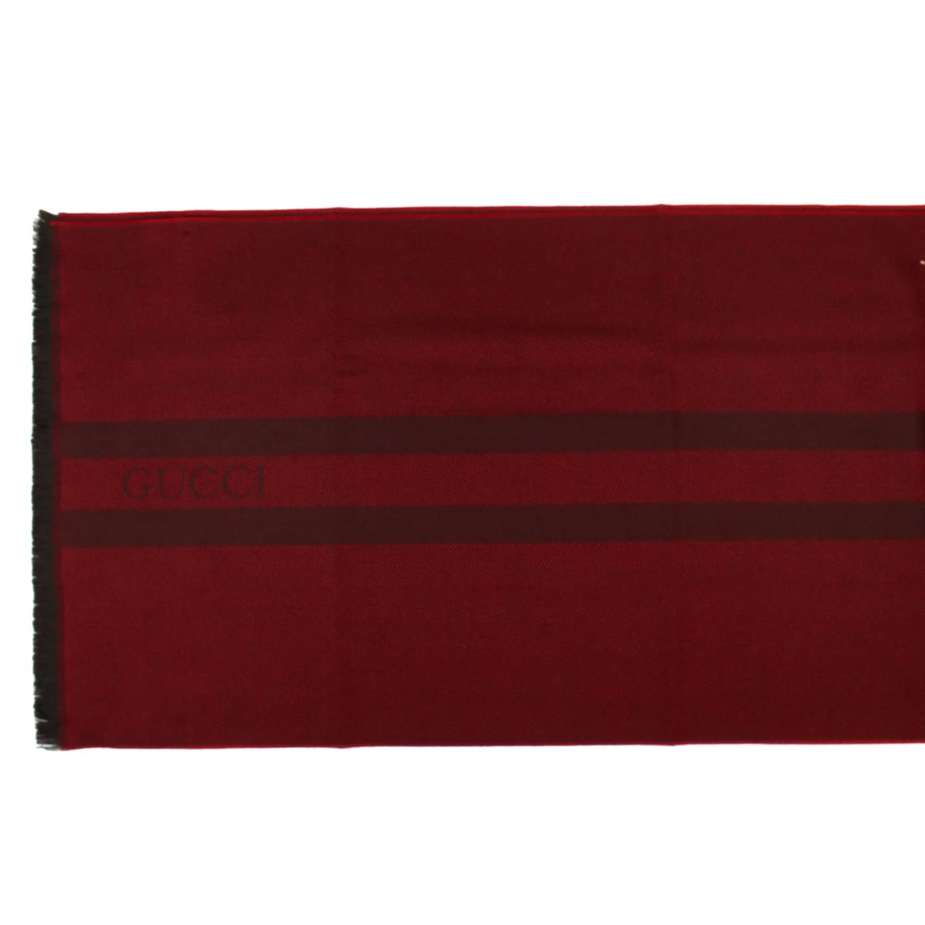 Gucci Scarf Bordeaux Signature Design - Wool Shawl SALE