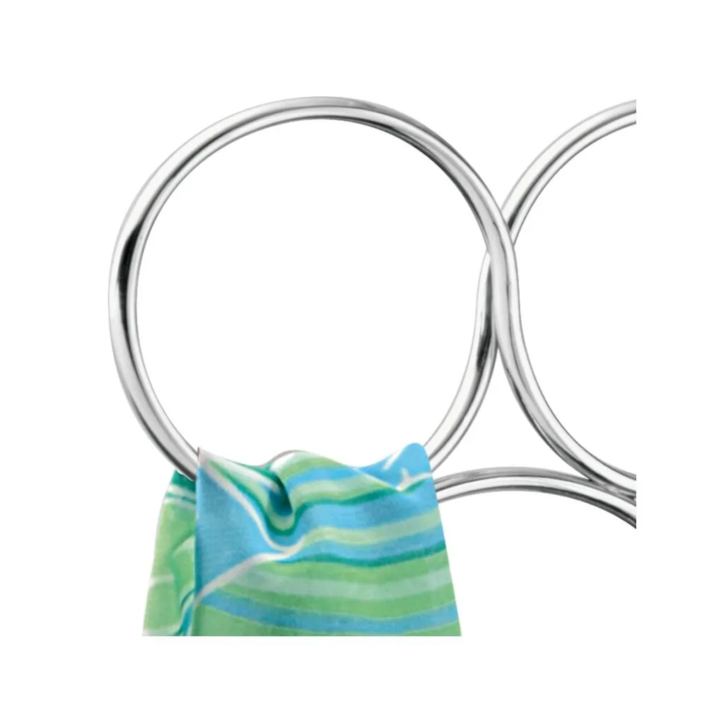 iDesign Classico 8 Loop Scarf Holder in Chrome