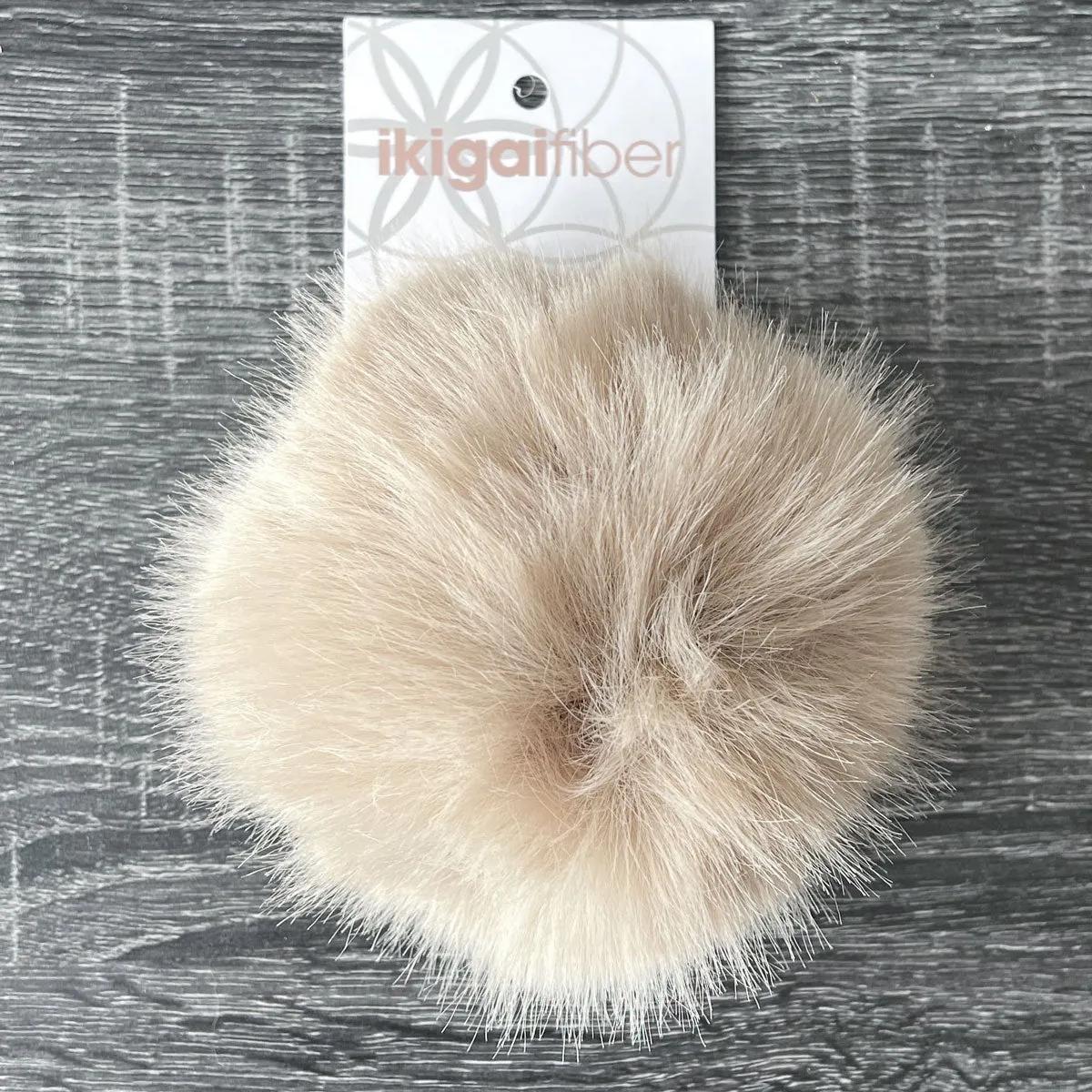 Ikigai Fiber Faux Luxe Pom Poms - Xl Lux Beige