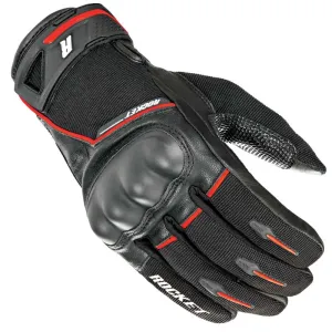 Joe Rocket Supermoto Mens Hybrid Gloves Black/Red