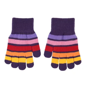 Knitted glove- Verbier stripe