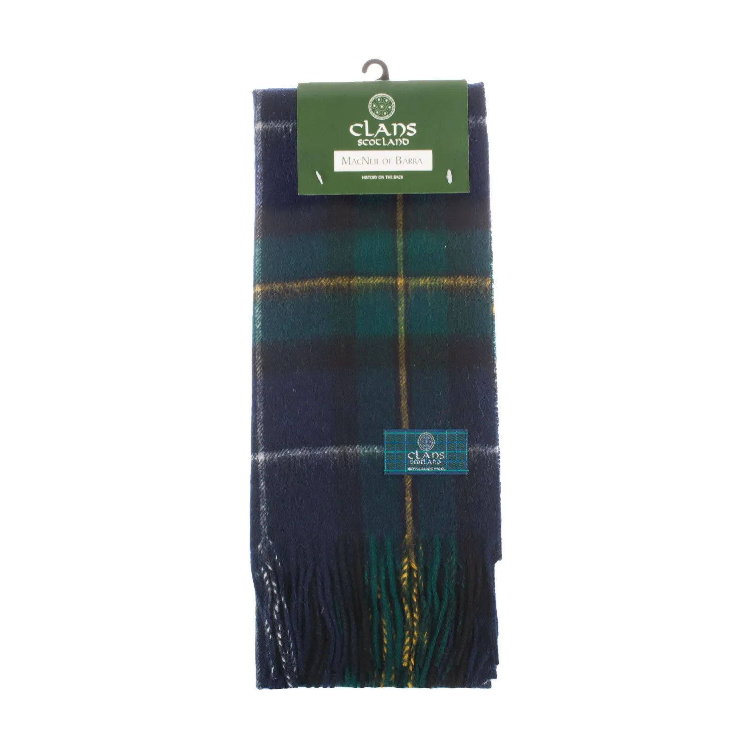 Lambswool Scottish Tartan Clan Scarf  Macneil Of Barra