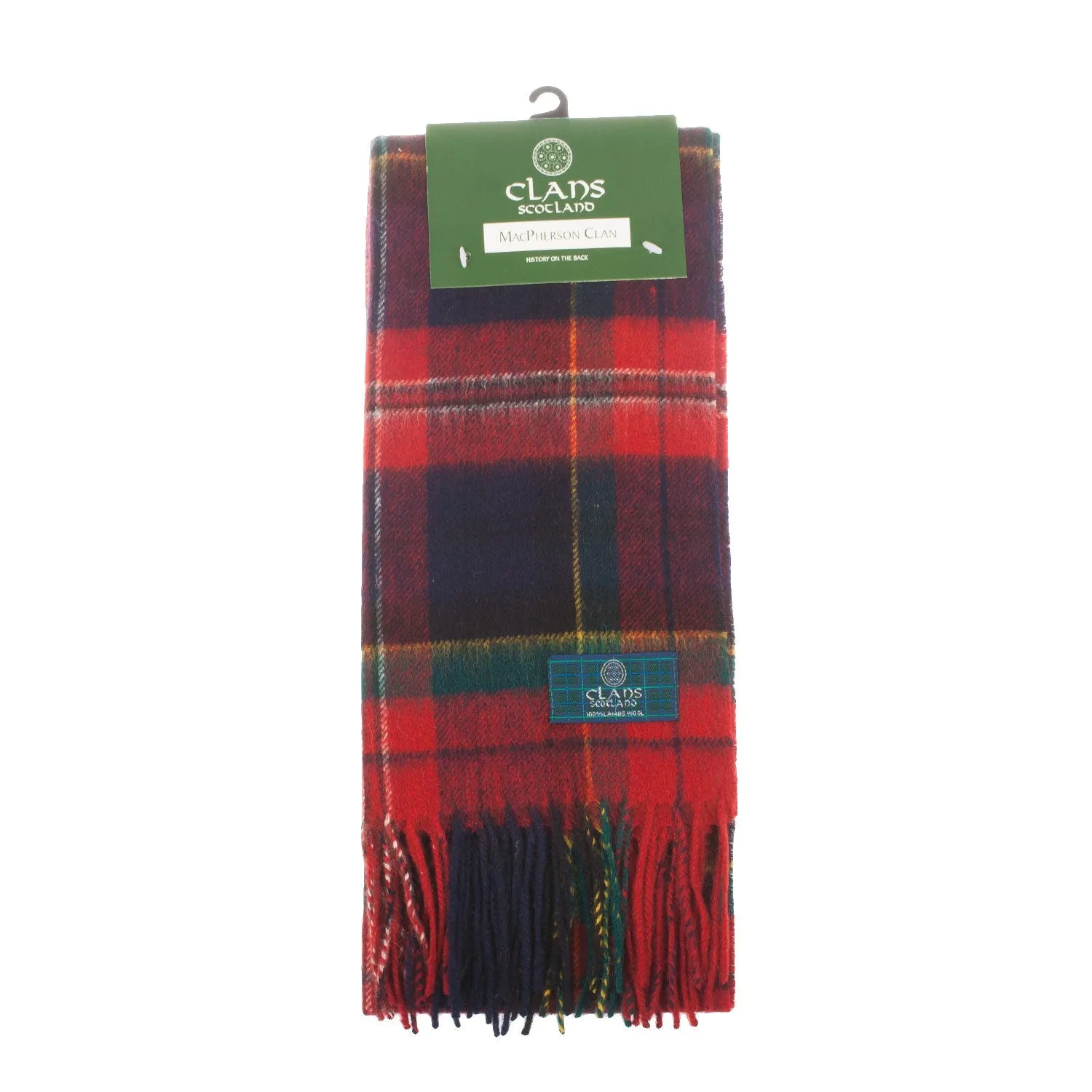 Lambswool Scottish Tartan Clan Scarf  Macpherson Clan