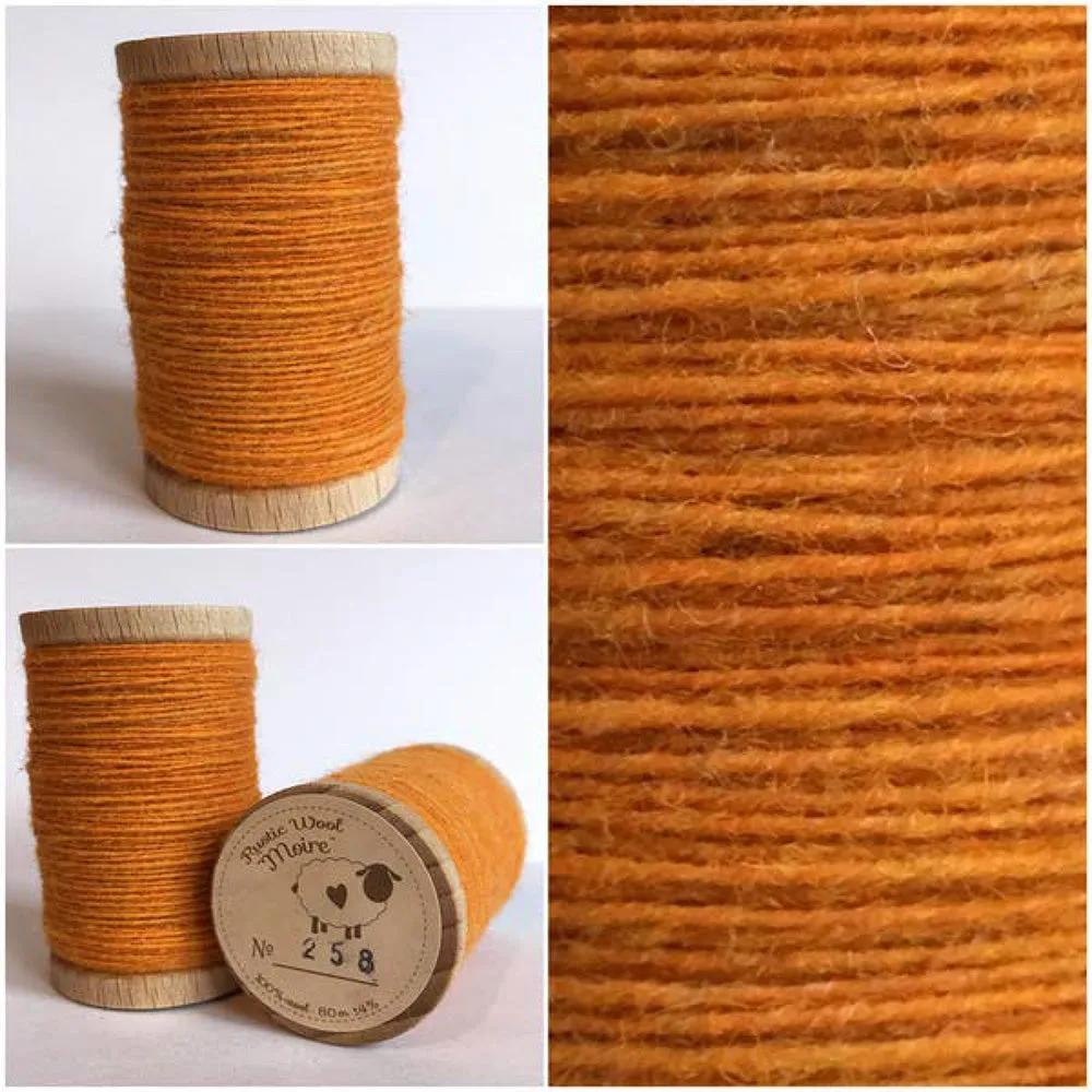 MARIGOLD Hand Dyed Fat EIGHTH Wool Fabric for Wool Applique and Rug Hooking