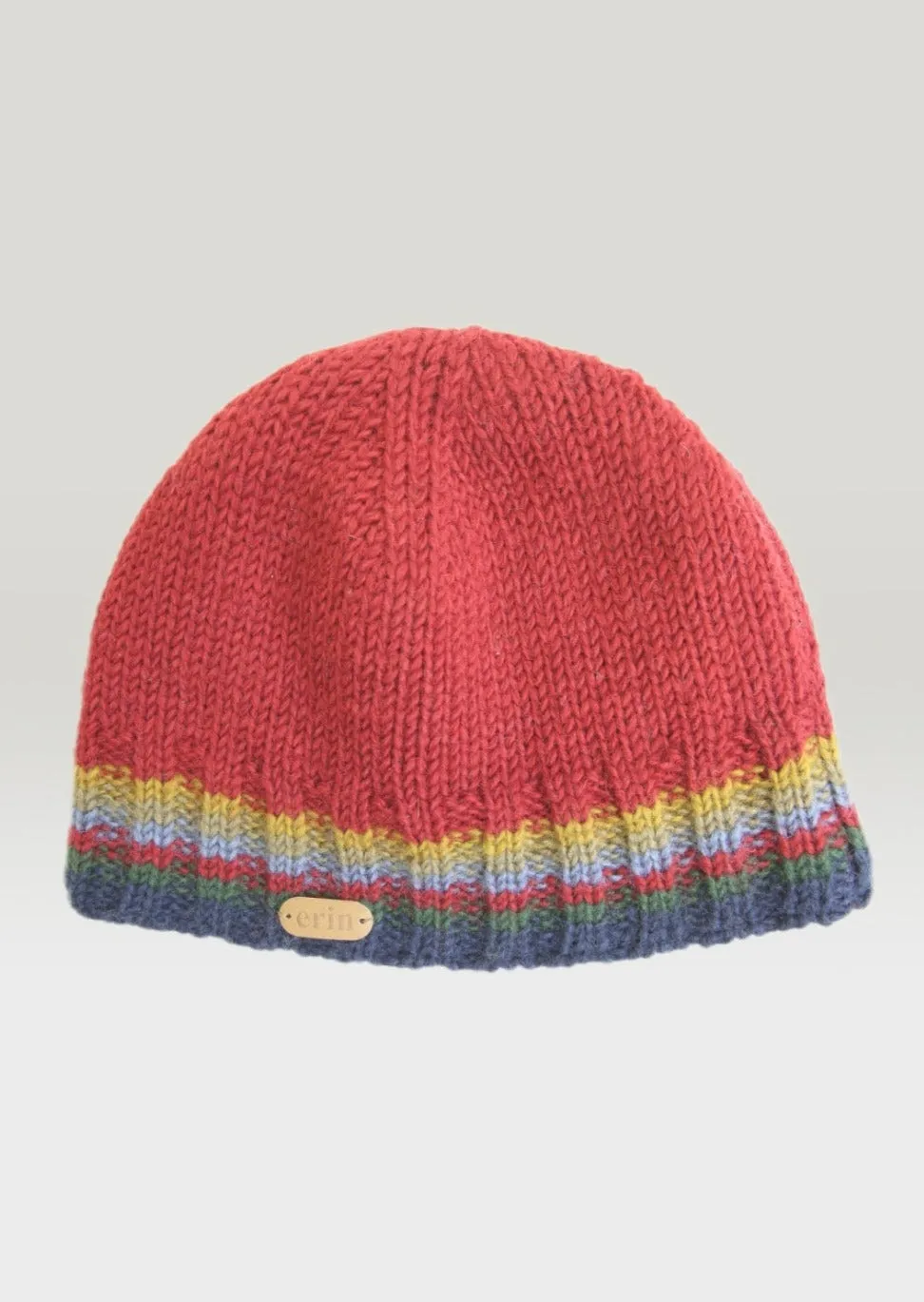 Men's Rib Pullon Hat | Red