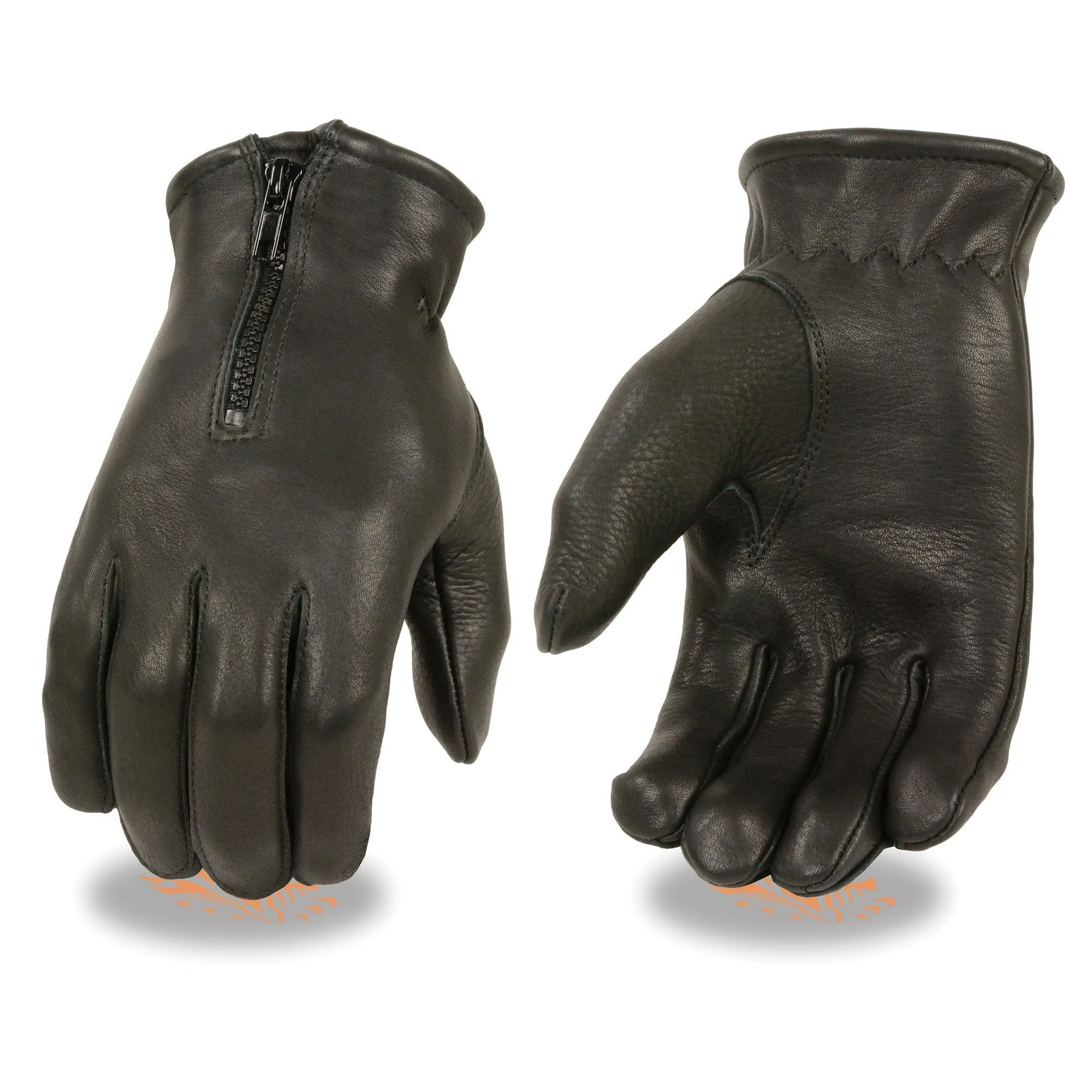 Milwaukee Leather SH866 Men's Black Thermal Lined Deerskin Motorcycle