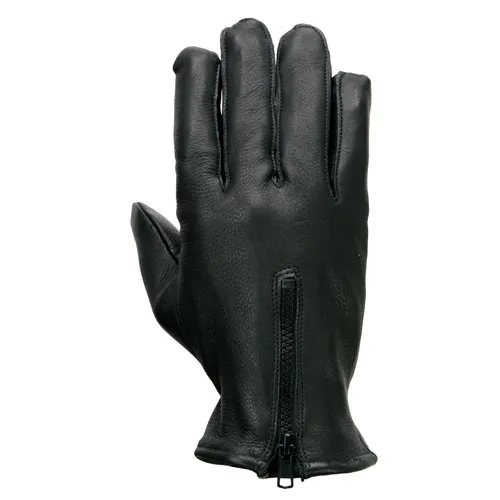 Milwaukee Leather SH866 Men's Black Thermal Lined Deerskin Motorcycle