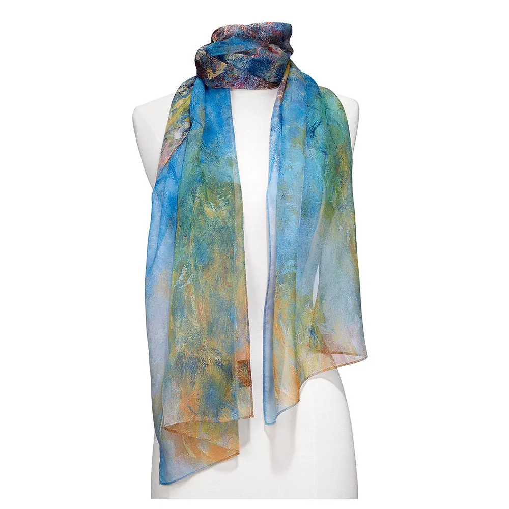 Monet Wisteria Sheer Scarf