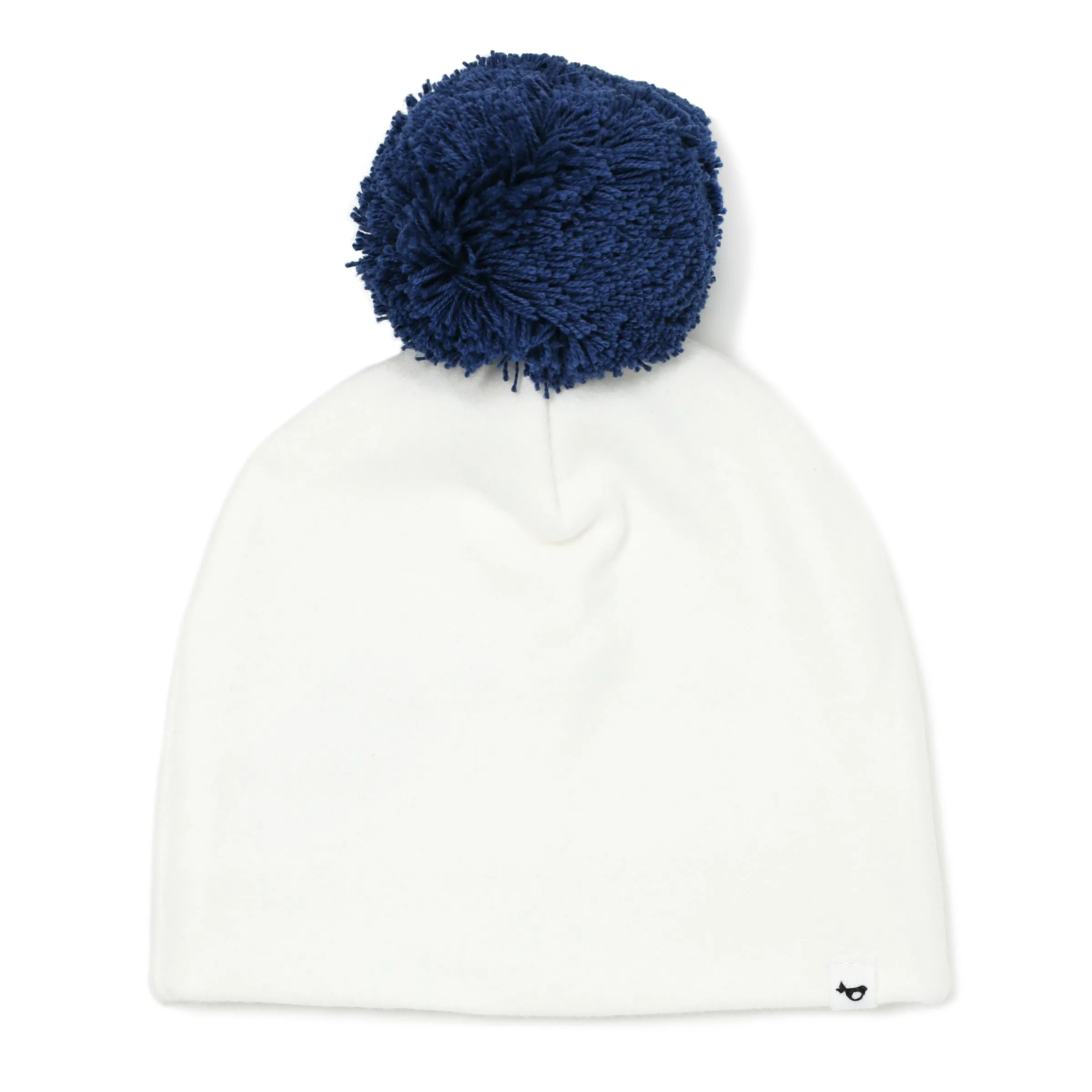 oh baby! Pom Hat - Denim on Cream