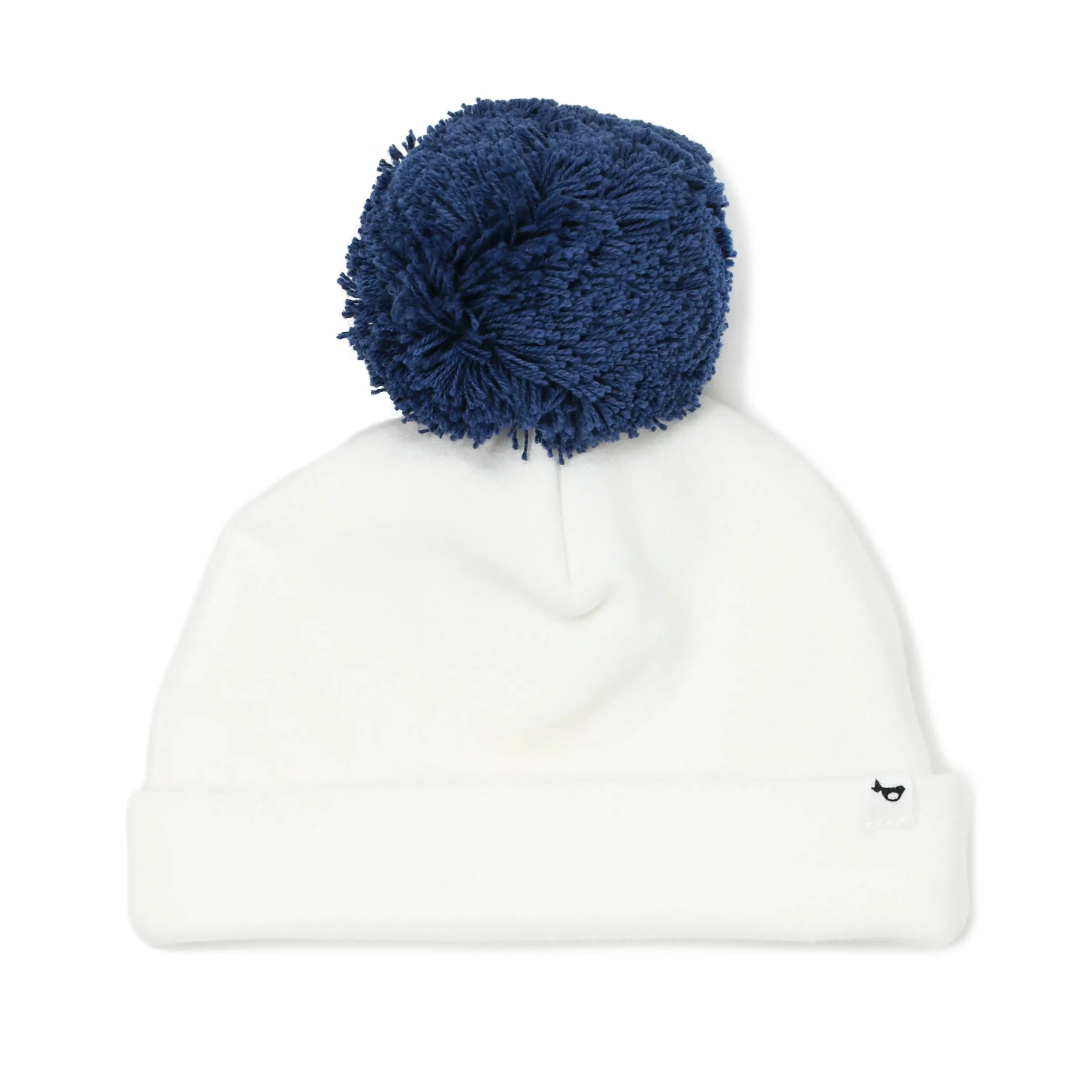 oh baby! Pom Hat - Denim on Cream