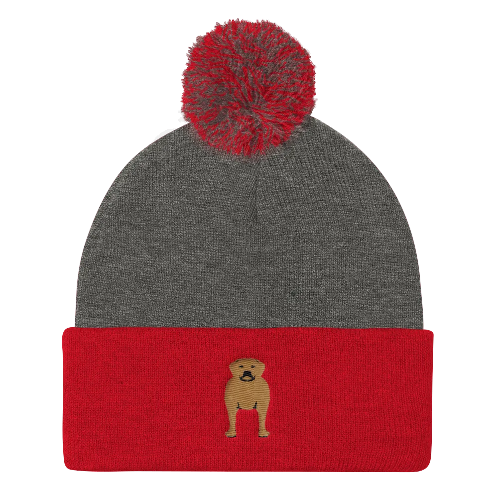 Pom Pom Knit Cap