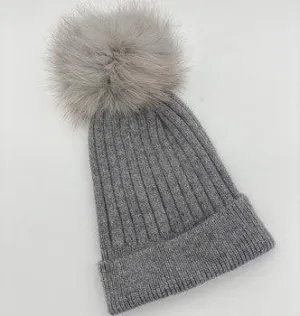 Ribbed Beanie | Grey