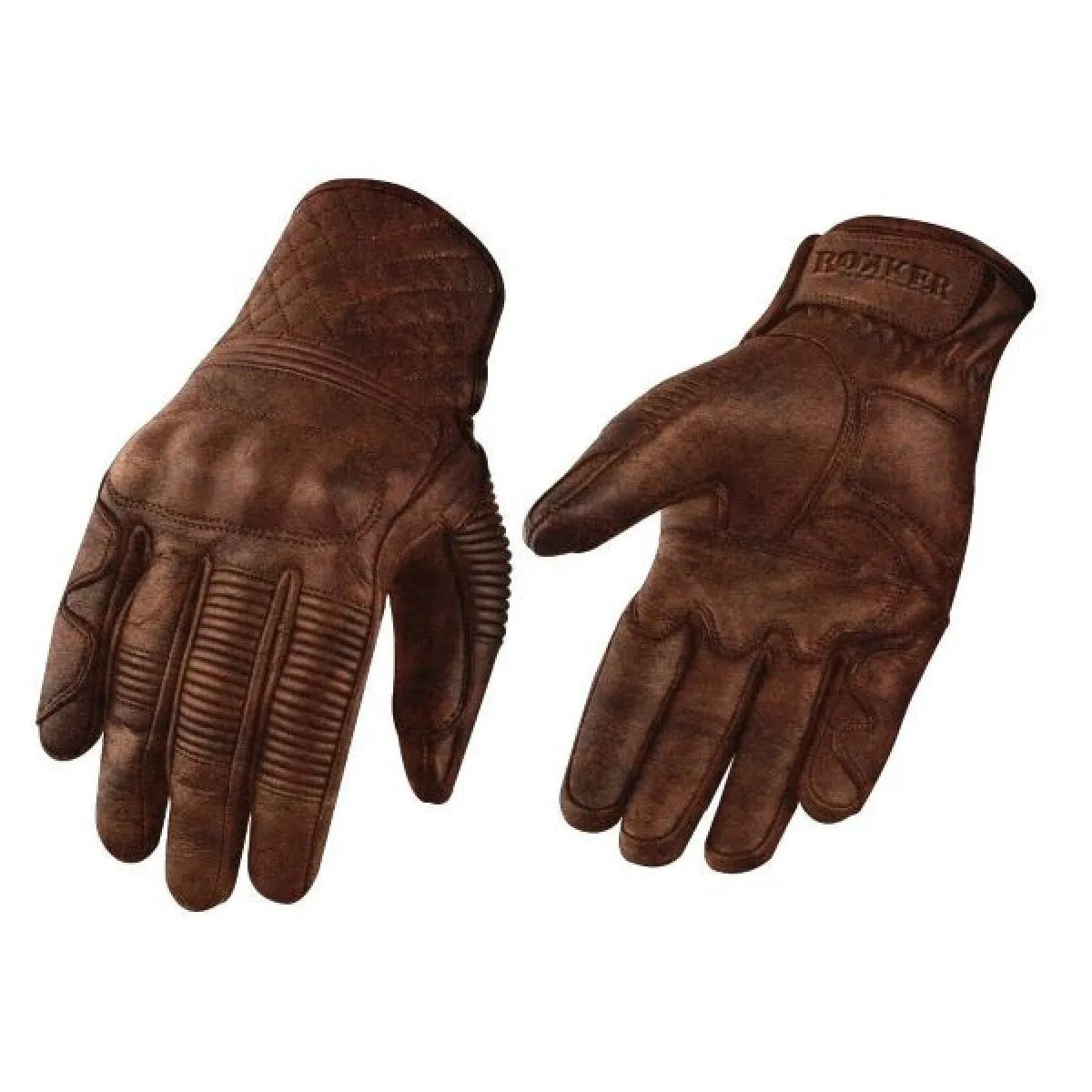 Rokker Tucson Perforated Glove in Brown