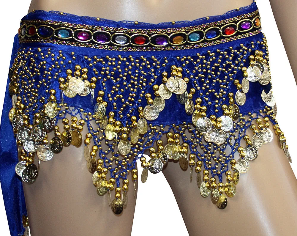 Sequins Jewelry Charms Belly Dance Hip Scarves