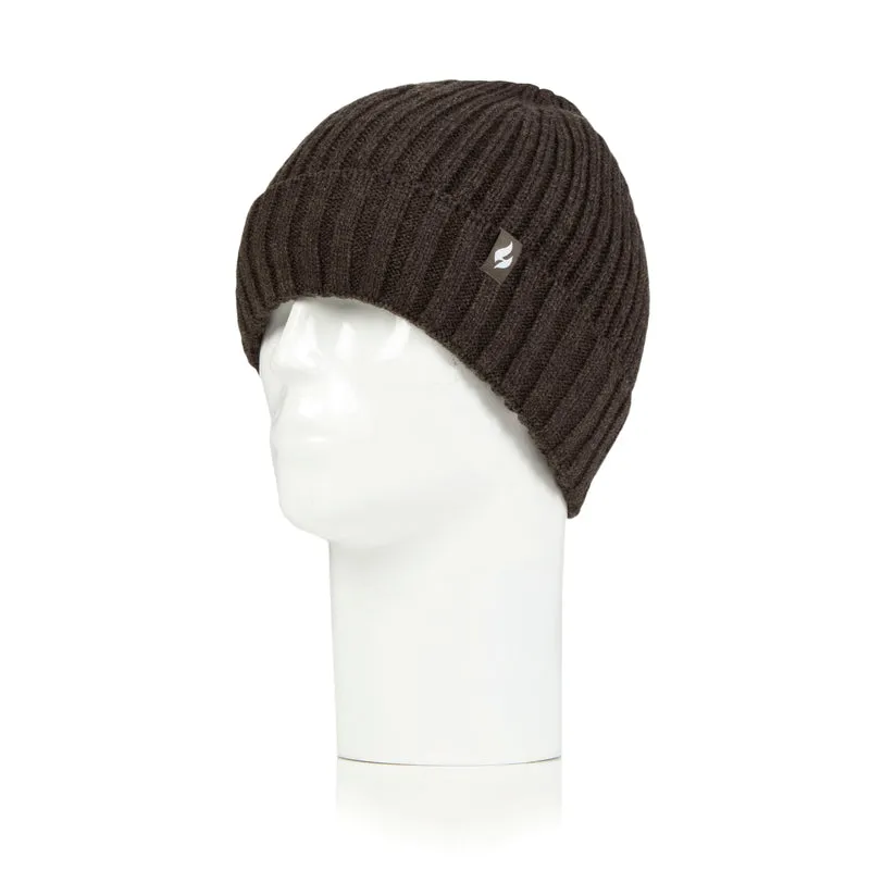 Sockshop Lawson Mens Heat Holders Chunky Rib Hat