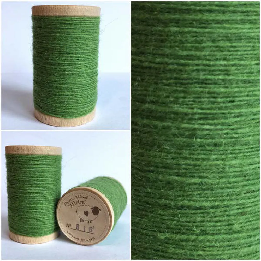 SOUR APPLE Hand Dyed YARD Wool Fabric for Wool Applique and Rug Hooking