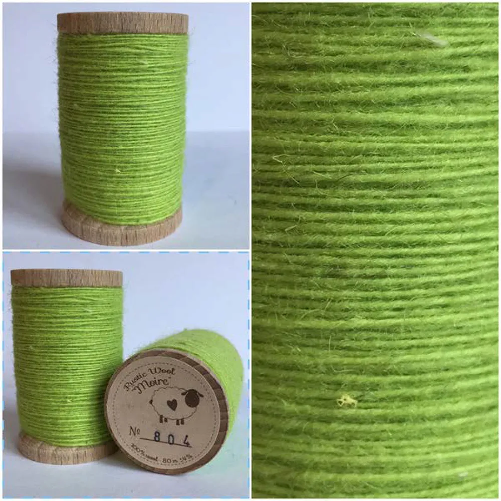 SOUR APPLE Hand Dyed YARD Wool Fabric for Wool Applique and Rug Hooking