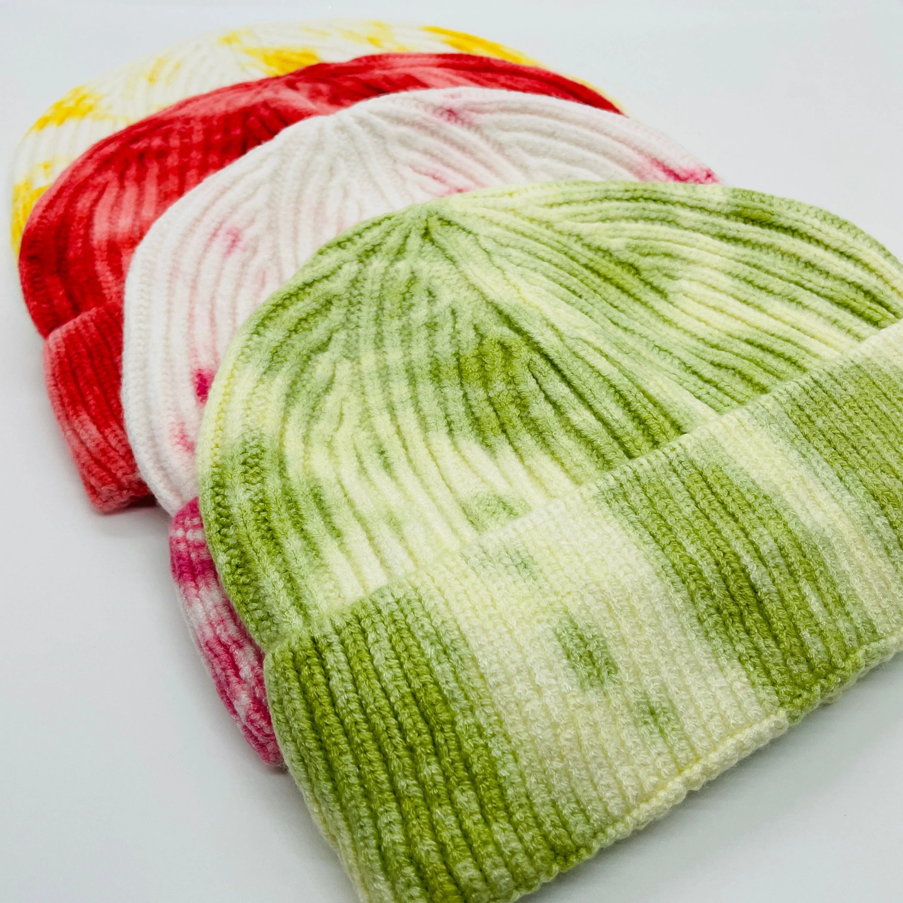 Stretchy Tie Dye Knit Beanie