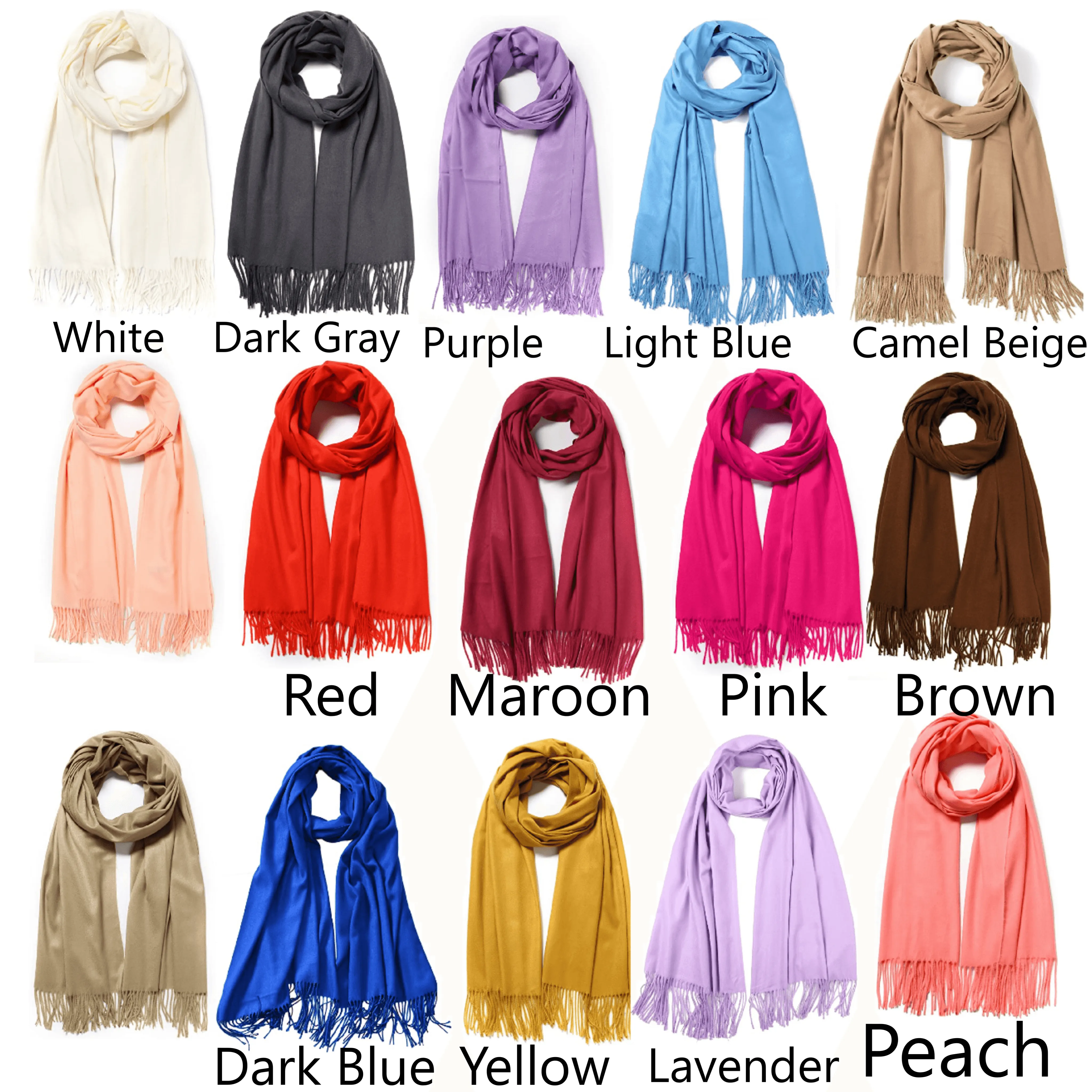 Super Soft Long Cashmere Wool Scarfs