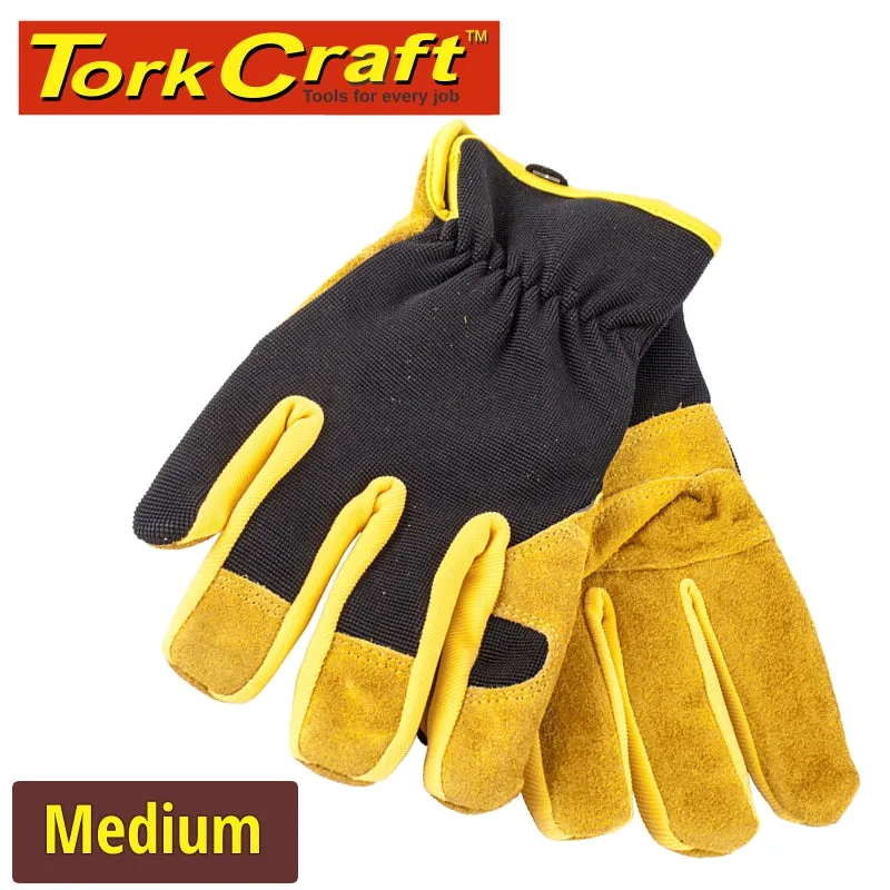 TORK CRAFT GLOVE  LEATHER PALM  MEDIUM GL71