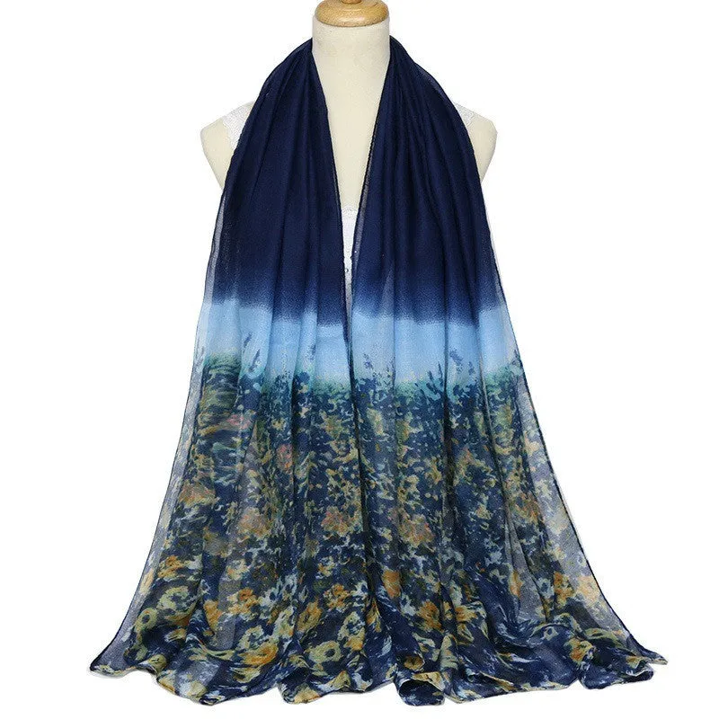 Women Chiffon Voile Scarves