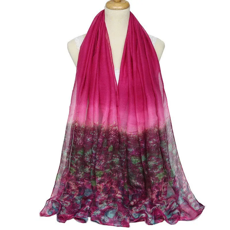 Women Chiffon Voile Scarves