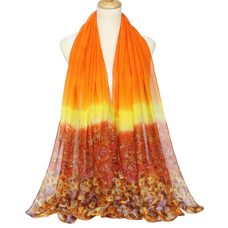 Women Chiffon Voile Scarves